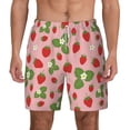 thumbnail image 2 of Goofa Strawberries Printed Men's Swim Trunks Board Shorts Quick Dry Mens Swimming Trunks with Compression Liner,Breathable Fit Hawaii Beach Shorts-XX-Large, 2 of 9