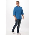 thumbnail image 3 of Chef Works Men's Morocco Chef Coat, Three-Quarter Sleeve Chef Jacket with Pockets, 4XL, Blue, 3 of 7