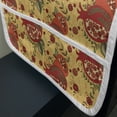 thumbnail image 3 of Oriental Microwave Oven Cover, Middle East Pattern Happy New Year in Hebrew Letters Apple Pomegranate, Water Resistant Organizer with Pockets for Kitchen, 36" x 12", Multicolor, by Ambesonne, 3 of 4