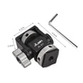 thumbnail image 3 of Camera Monitor Mount Bracket with Cold Shoe Field Monitor Mount Holder Aluminum Alloy 1/4 Inch Screw Tilt Adjustable for 5 Inch & 7 Inch Monitors LED Light Flash, 3 of 7