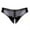 Black, variant on Women's Shiny Metallics Low Rise G-String Thong Sexy Micro PAntises Briefs T-Back Lingerie Sexy Open PAntises