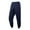 414#Joggers-Dark Blue, variant on Mens Sherpa Lined Athletic Sweatpants Warm Winter Joggers, Casual Drawstring Pants with Zipper Pockets