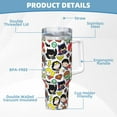 thumbnail image 6 of Super-Man 40oz Stainless Steel Vacuum Insulated Tumbler With Lid And Straw For Water, Iced Tea Or Coffee, 6 of 9