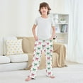 thumbnail image 6 of Bow Red and Green Pajama Pants Soft and Lightweight Elastic Waistband Pajama Pants, 6 of 8