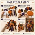 thumbnail image 4 of Beginner-Friendly Oversized Halloween Character Quilted Door Hanger Sewing Kit Handmade DIY Craft Set for Halloween Home Decor Front Door Decoration and Seasonal Display (corn bloom), 4 of 8