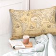 thumbnail image 6 of Vsdgher World Map Print Pillow Cases -Iconic Collection Pillowcases -Extra Soft, Not easy to deform,not pilling Export quality, 6 of 8