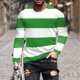 thumbnail image 1 of Blusas y camisas de manga larga y cuello redondo para hombre, camisetas casuales con estampado de moda y cuello redondo, blusas de licra de manga corta para hombre., 1 of 5
