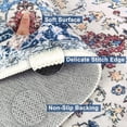 thumbnail image 3 of Washable Runner Rug, 2x8 Non-Slip Boho Vintage Hallway Rug with Rubber Backing, Low Pile Faux Wool Distressed Carpet Runner for Bedroom, Kitchen, Laundry, Entrance, 3 of 7