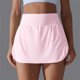 thumbnail image 4 of Puntoco Pantalones cortos de algodón para mujer, cintura elástica, verano, lisos, informales, con bolsillos, para salir, 4 of 5