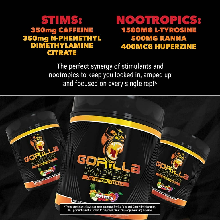 Gorilla Mode PreWorkout Gorilla Mind, 44 OFF