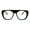 black, variant on Womens Futurism Flat Top Mob Retro Plastic Clear Lens Eye Glasses Tortoise