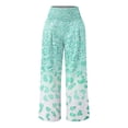 thumbnail image 4 of WXLWZYWL Womens Trousers Wide Leg High Waist Loose Fit Trousers Pants for Women Linen High Cut Summer Fall Trousers Pants 2024, 4 of 5