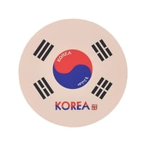 Korean Traditional wappen47, Korean National Flag Silicone Patch, 48x48mm, Patches for Clothes, Backpacks, Hat, Jackets etc DIY Patches