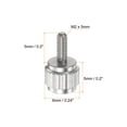 thumbnail image 2 of Unique Bargains 4pcs Ronde Tête Plate Moleté Pouce M2x5mm Main Serrage Vis Filetées Boulons de Bouton pour Vernier Étriers, 2 of 5