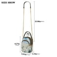 thumbnail image 3 of YAZAOO Cross Body Fashion Shoulder Waist Purse Bags White Roses and Mountains Landscape Pocket Handbags, 3 of 7