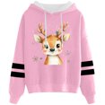 thumbnail image 1 of WILLBEST Sudadera Oversize para Mujer con Estampado Navideño Informal y Cordón Ajustable XX-Grande, 1 of 3