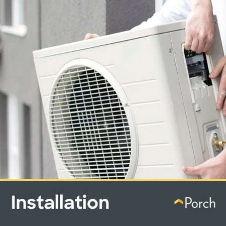 Air Conditioner Installation by Porch Home