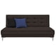 thumbnail image 2 of Sofa Cama Reclinable El Bazar Store Zeus Chocolate Lino Futon 3 posiciones Abotonado Sala, 2 of 7