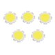 thumbnail image 1 of 5 piezas blanco puro redondo Cob Super brillante Led Smd Chip bombilla de lámpara XianweiShao 8390613971678, 1 of 1