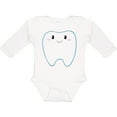 thumbnail image 3 of Inktastic Cute Tooth Boys or Girls Long Sleeve Baby Bodysuit, 3 of 5