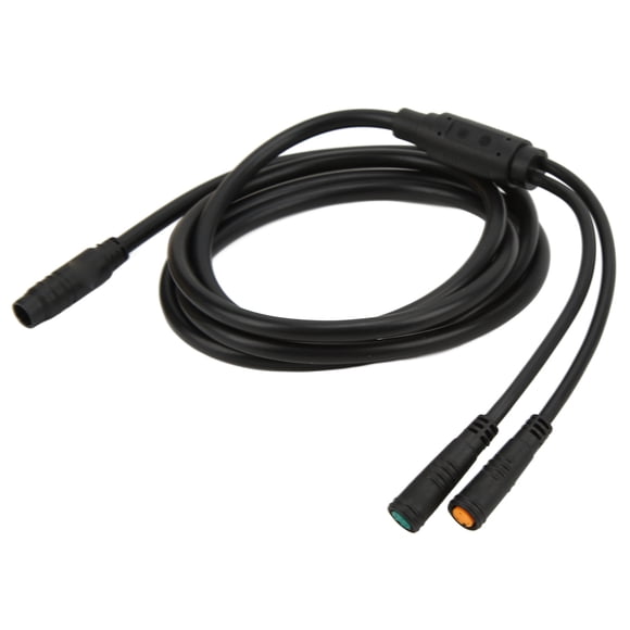 Cable de extensión para bicicleta eléctrica, cable de motor dividido de 1 a 2 con conector impermeable de 155 cm