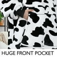 thumbnail image 6 of Catalonia Oversized Hoodie Blanket Sweatshirt, Comfortable Sherpa Lounging Pullover for Adults, Gifts for Women, Dalmatian, 6 of 7