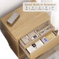 thumbnail image 4 of Brafab Nightstand Set of 2 with Drawers Bedside Table, 4 of 9