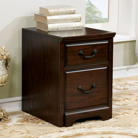 Crystal Traditional Cabinet - Furniture of America Montecillo Traditional Style Caster Wheel Cabinet