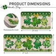 thumbnail image 3 of St. Patrick''s Day Kitchen Rugs Set of 2, Shamrock Clover Polka Dot Stripes Gold Coins Kitchen Mats Decor, Irish Holiday Floor Door Mat Home Decorations -17x29 and 17x47 Inch, 3 of 6