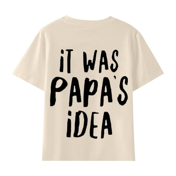 Gibobby Blusas De Moda Camiseta de manga corta con estampado para niñas, talla 100 a 160 (Beige, 3-4Años)