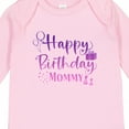 thumbnail image 4 of Inktastic Purple Happy Birthday Mommy Boys or Girls Long Sleeve Baby Bodysuit, 4 of 5