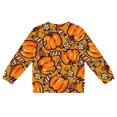 thumbnail image 3 of Tiijoy Halloween Girls Pumpkin Cardigan Jacket Fall Winter Soft Sweater, Orange, Sizes 1-8, 3 of 4