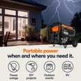 thumbnail image 5 of Generac 8,125 Starting Watt Gas-Powered Portable Generator - COsense Technology - PowerRush Advanced Technology - Reliable Power for Emergencies, Recreation, Home - 49 State Compliant, 5 of 9