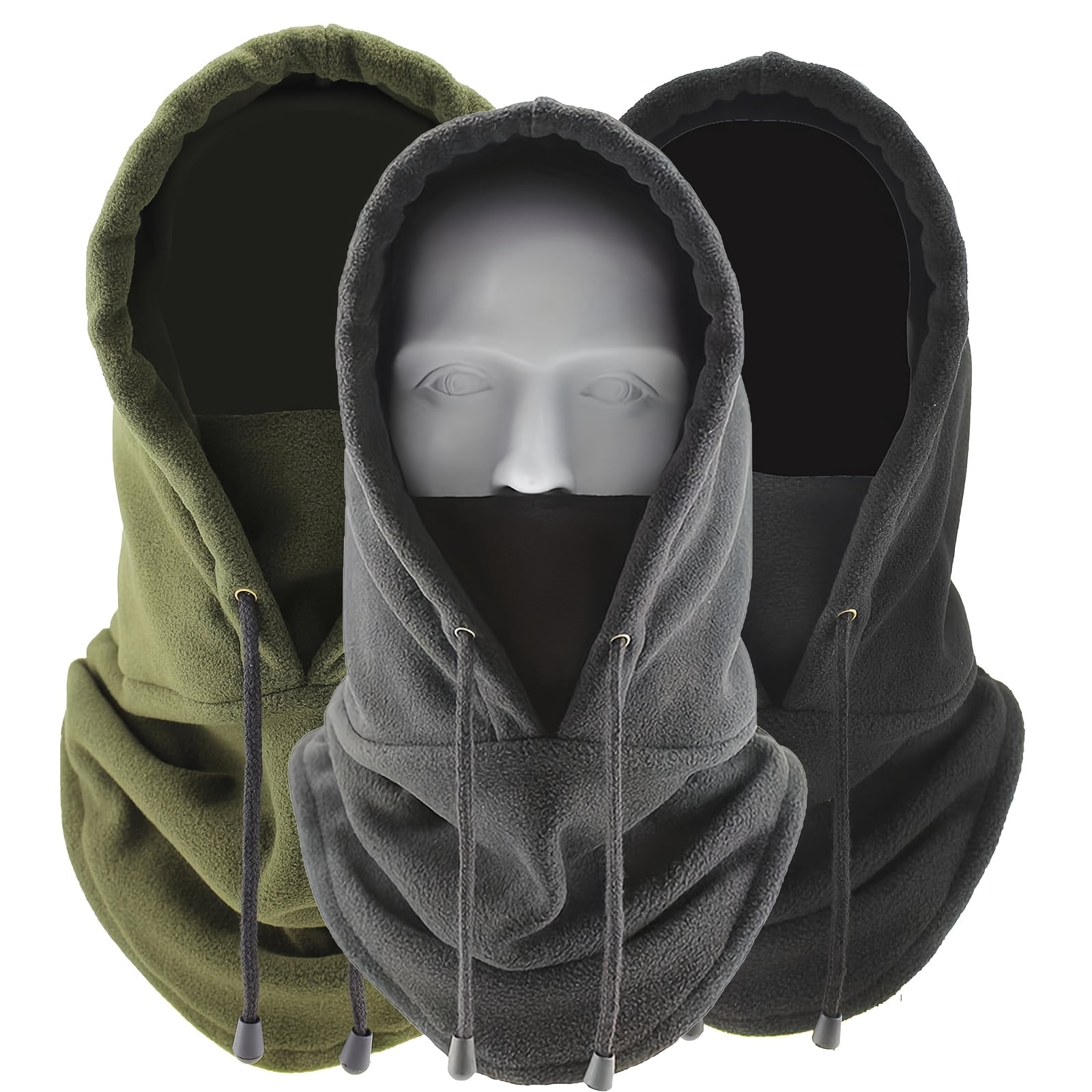 Three-piece winter balaclava set | Windproof and warm hats, suitable for outdoor cycling and skiing, with a neck warmer – the perfect gift for Christmas/Halloween/New Year/birthday.