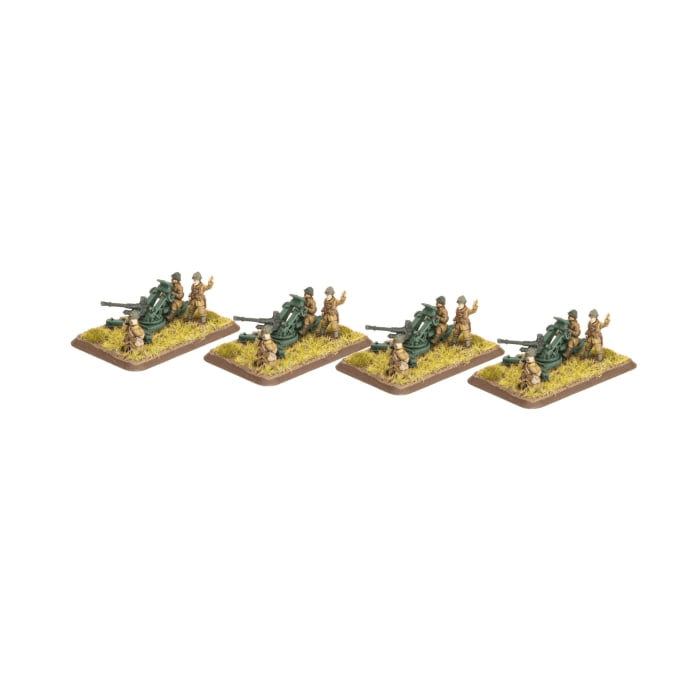 Flames of War: French: 25mm AA Platoon (x4 Guns)