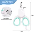 thumbnail image 4 of Cat Nail Clipper with Light, Pet Claw Trimmer for Grooming, Non-Slip Handle for Cats Dogs and Small Pets, 4 of 8