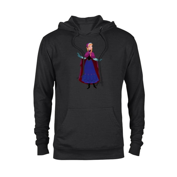 Disney Frozen Anna T-Shirt - Pullover Hoodie for Adults - Customized-Black