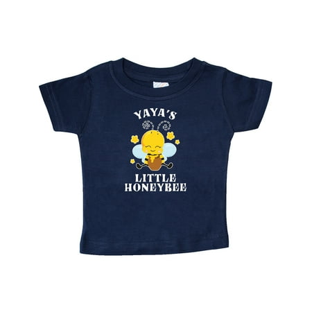 

Inktastic Cute Bee Yaya s Little Honeybee with Stars Gift Baby Boy or Baby Girl T-Shirt