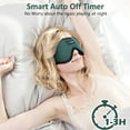 thumbnail image 3 of LC-dolida Bluetooth Sleeping Headphones Smart Bluetooth Sleep Mask, Breathable 3D Eye Mask Sleep Headphones for Side Sleepers w/Auto Off Timer Voice Control Noise Reduction Music Headset (Dark Green), 3 of 7