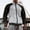 Gray, variant on Goodtrade8 Mens Jackets Color Block Zip up Shirt Jacket Outdoor Casual Pocket Stand Collar Gray Coats for Men
