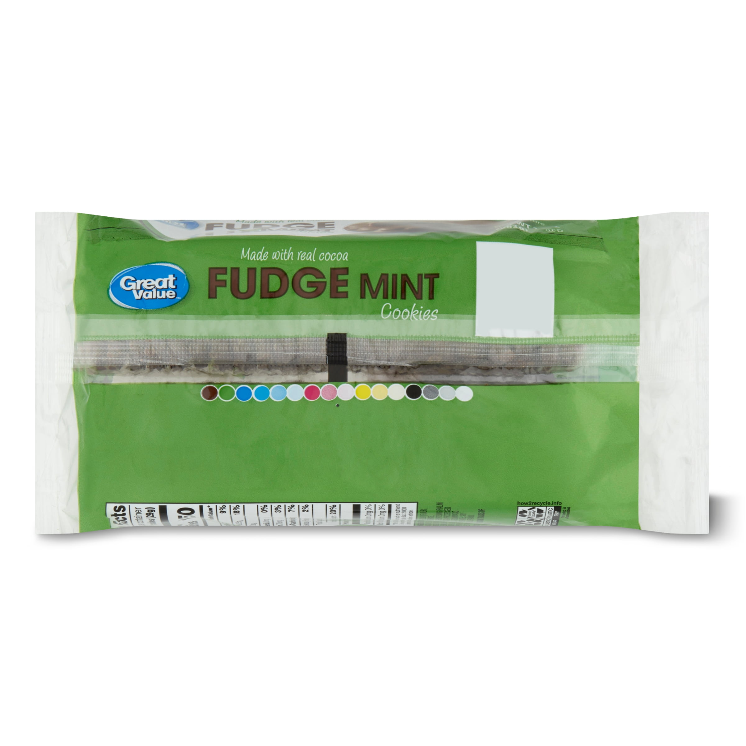 Great Value Fudge Mint Cookies, 10 oz
