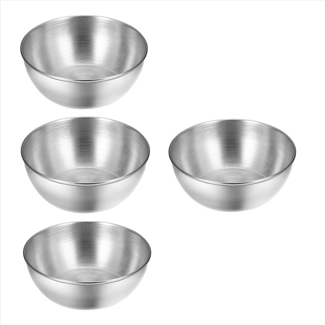 Tazas para Salsa 4 Piezas Tazones para Salsa Contenedor de Aderezo de 130 Ml /3,46 Pulgadas Tazones PequeñOs para Mojar y Condimentar Condimentos