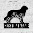 thumbnail image 4 of Craftnamesign Custom FLoral Miniature American Shepherd Metal Sign LED Light, Dog Lover Name Sign, 4 of 5