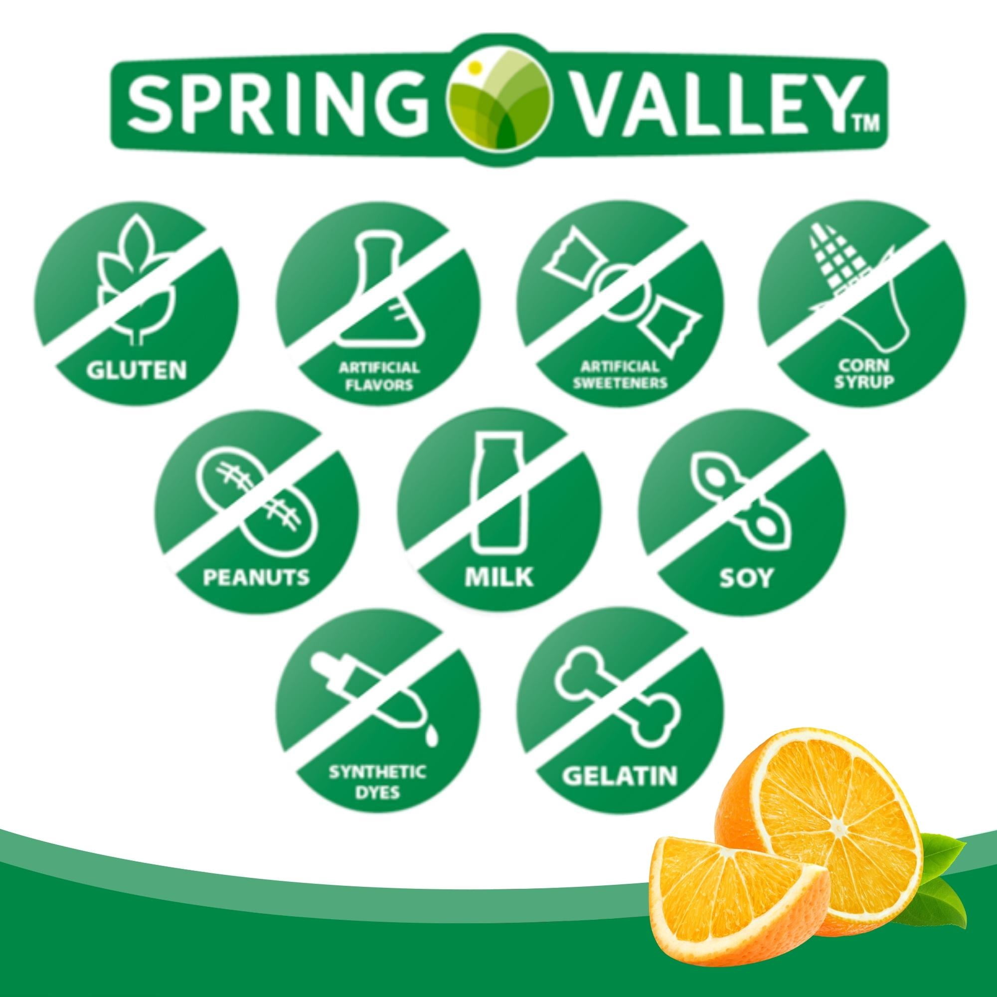Spring Valley Vitamin C Jelly Beans, 60ct, 125mg, Vegetarian Jelly Beans