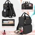 thumbnail image 4 of Mochila organizadora de esmaltes de uñas LUXJA con capacidad para 70 botellas, color negro, 4 of 8
