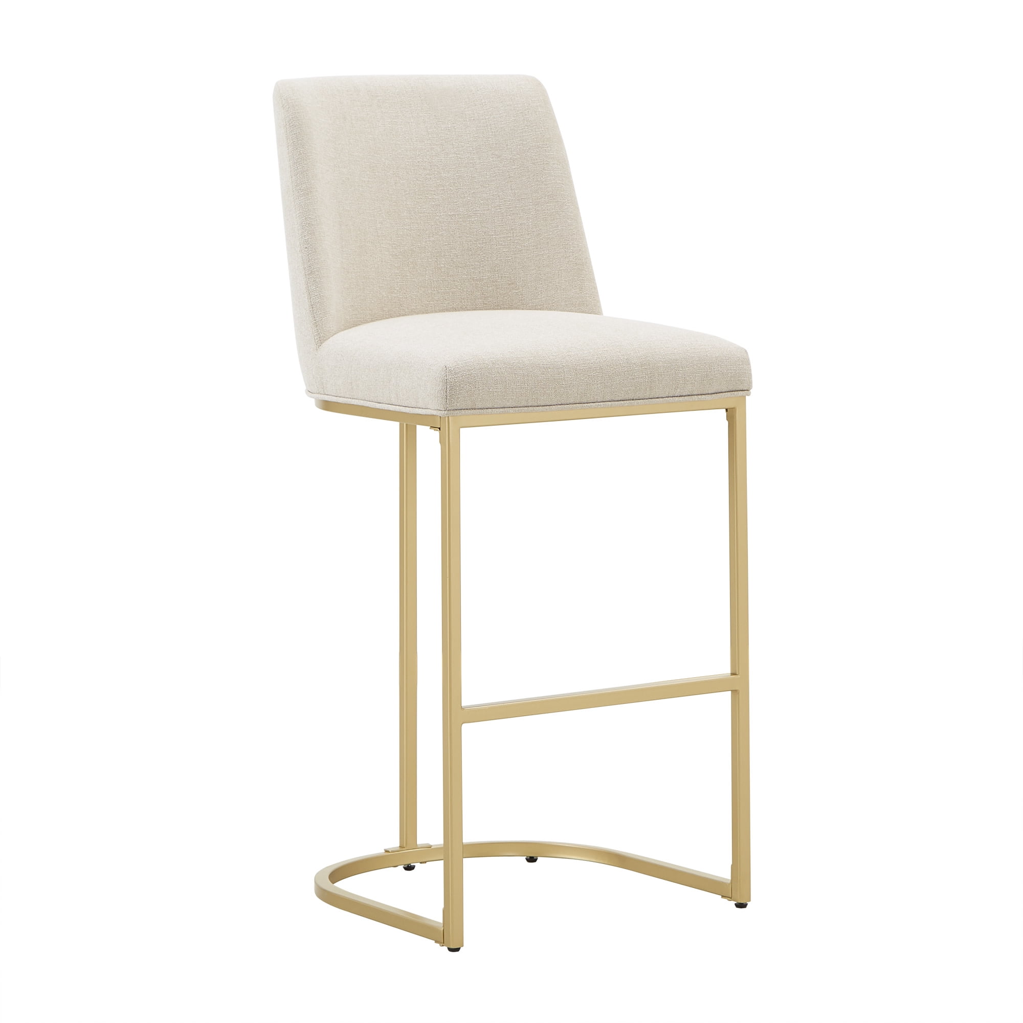 Weston Home Klimt Bar Height Stool, Set of 2, Beige