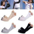 thumbnail image 2 of 1Pairs UV Protection Cooling Arm Sleeves Non Slip Ice Silk Arm Cover for, 2 of 8
