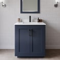thumbnail image 2 of Wyndham Collection Miranda 30" Wood Single Bathroom Vanity in Dark Blue/Black, 2 of 7