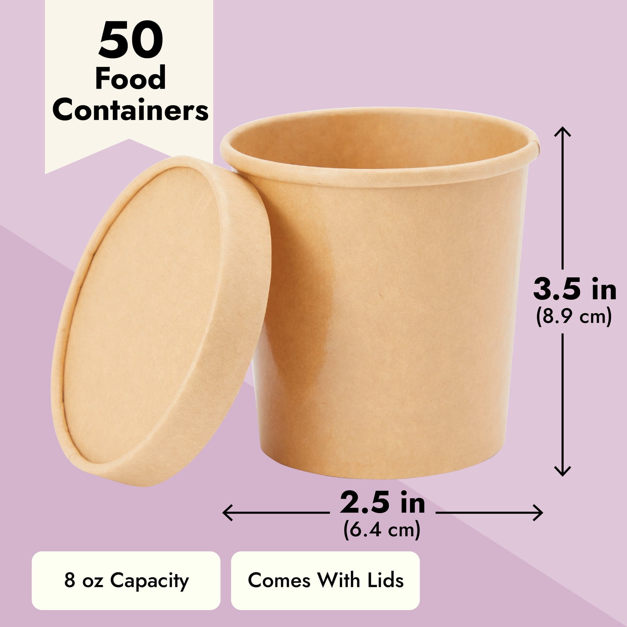 Plastic Soup Containers 8oz #S08