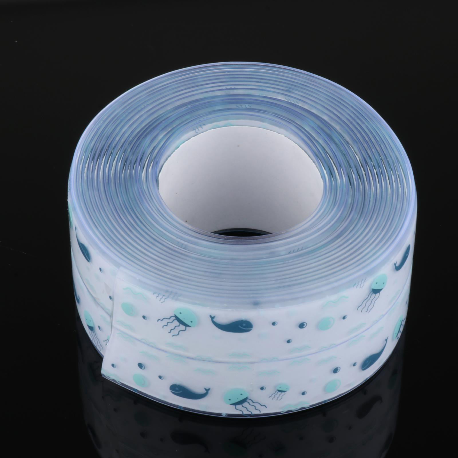 3.8cm320cm Waterproof Tape Anti-Mildew Tape Cute Tree Self Adhesive Sealing Caulk Strip Tape for Bathtub Kitchen Sink Toilet Wall Edge Protect 